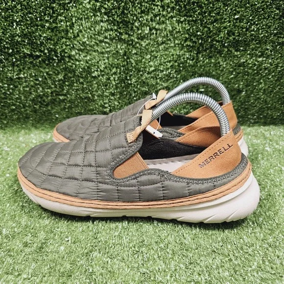 Merrell Hut Moc Olive Green Quilted Slip On Comfort Shoes Womens Size US 10 - Picture 4 of 9